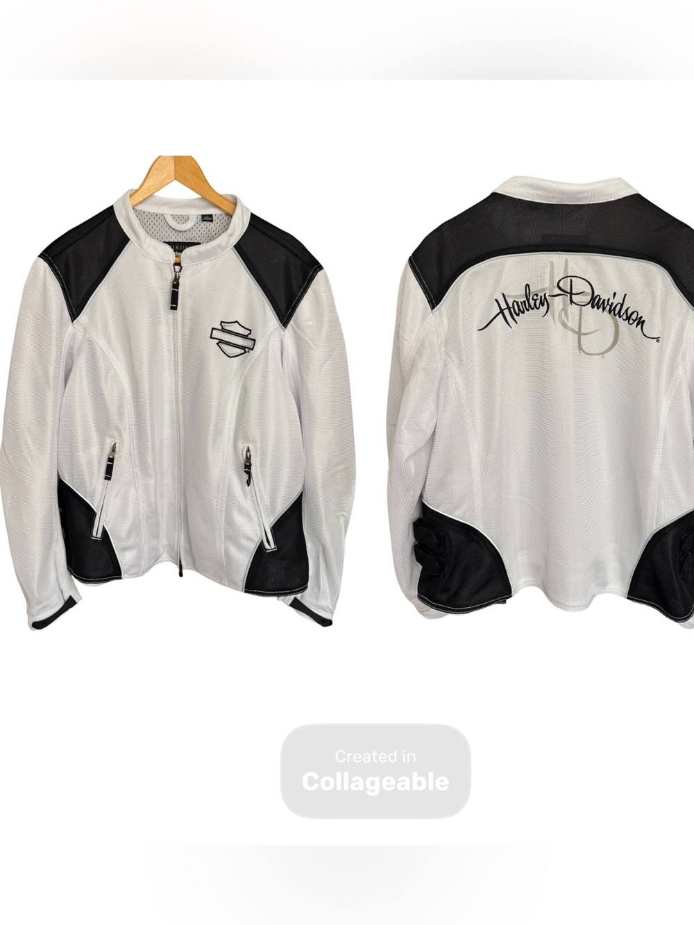 Harley-Davidson Women’s White Mesh Riding Jacket - Picture 14 of 14